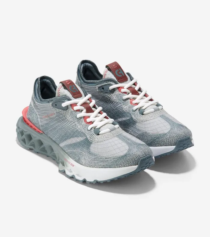 Men 5ZEROslashGRAND Embrostitch Running Shoes Storm Graymineral Redoptic White Cole Haan Sneakers