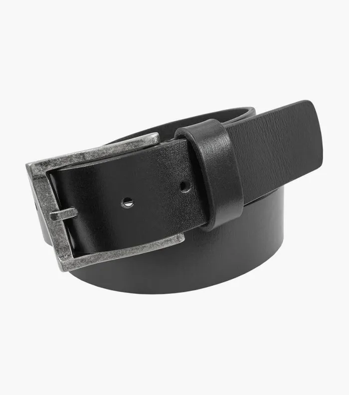 Men Albert Genuine Leather Belt Black Florsheim Belts and Suspenders