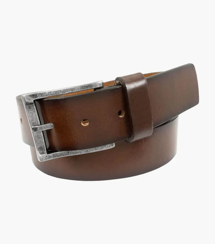 Men Albert XL Casual Genuine Leather Belt Brown Cherry Florsheim Belts and Suspenders
