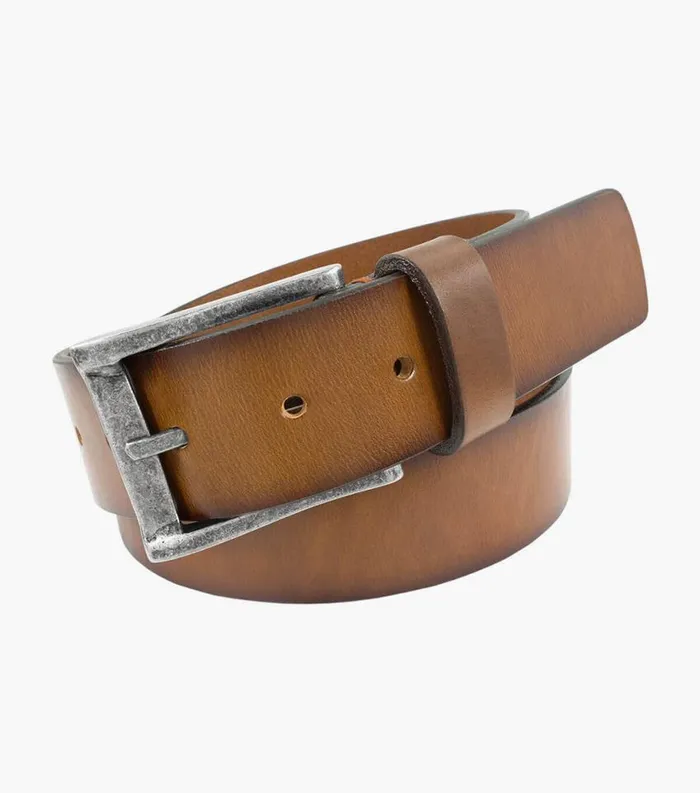 Men Albert XL Casual Genuine Leather Belt Cognac Florsheim Belts and Suspenders