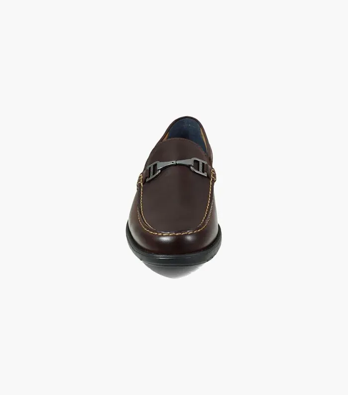 Men Alwyn Moc Toe Bit Loafer Brown Florsheim Casual Shoes