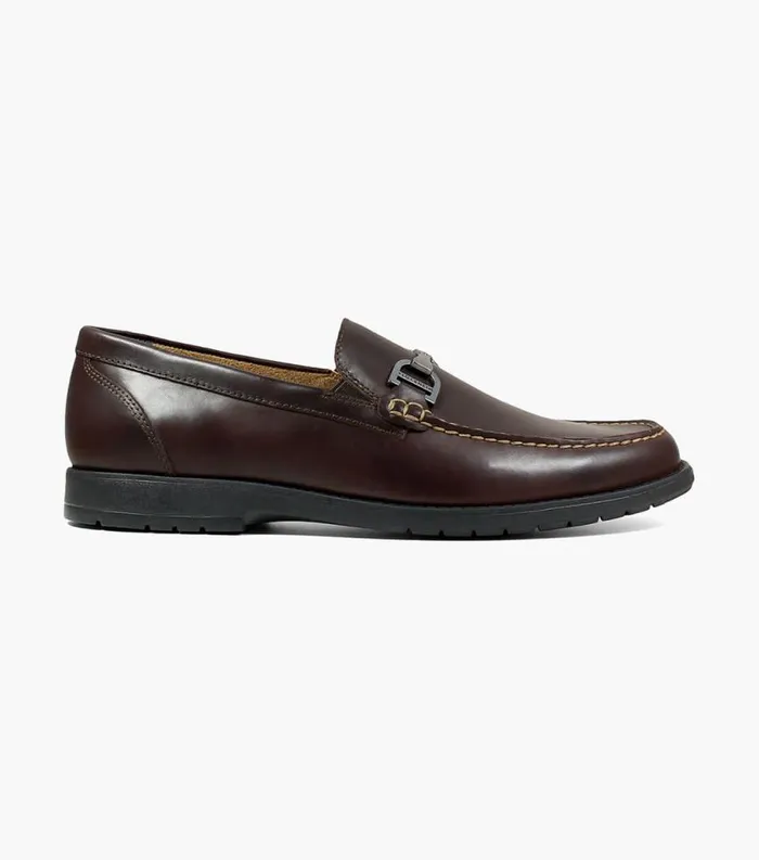 Men Alwyn Moc Toe Bit Loafer Brown Florsheim Casual Shoes