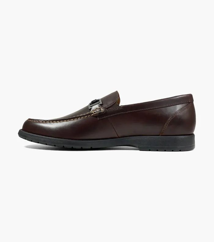Men Alwyn Moc Toe Bit Loafer Brown Florsheim Casual Shoes