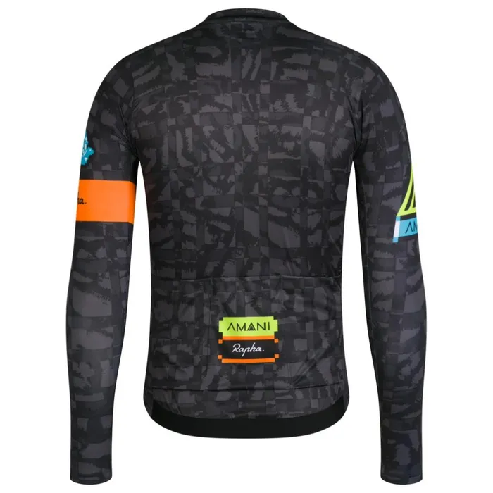 Men Amani Pro Team Long Sleeve Lightweight Jersey Multicolour Rapha Jerseys