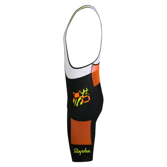 Men Amani Pro Team Training Cargo Bib Shorts Multicolour Rapha Bibs Shorts and Tights