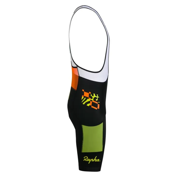 Men Amani Pro Team Training Cargo Bib Shorts Multicolour Rapha Bibs Shorts and Tights