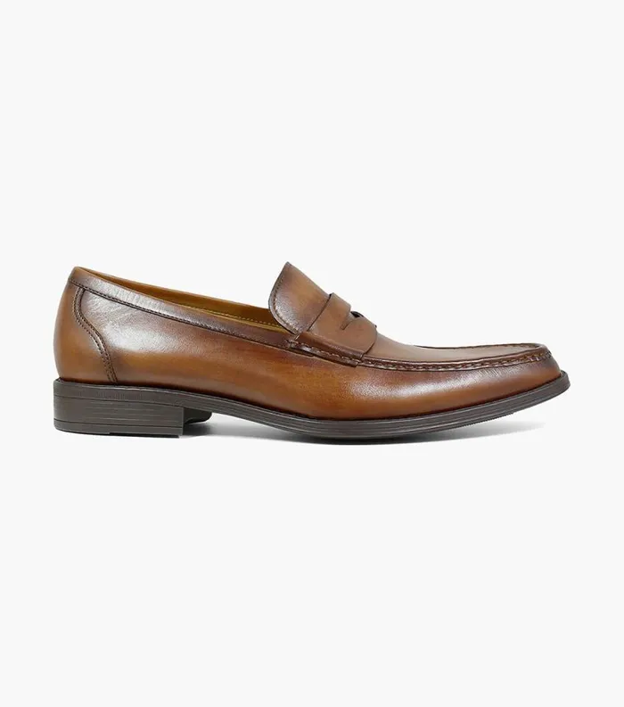 Men Amelio Moc Toe Penny Loafer Cognac Florsheim Florsheim Comfortech