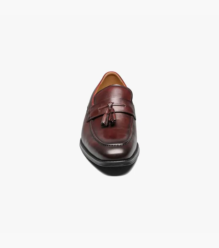 Men Amelio Moc Toe Tassel Slip On Burgundy Florsheim Florsheim Comfortech