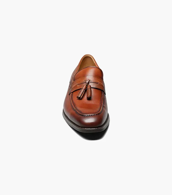Men Amelio Moc Toe Tassel Slip On Cognac Florsheim Florsheim Comfortech