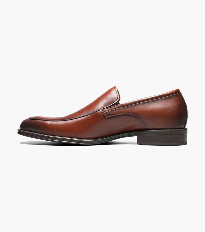 Men Amelio Moc Toe Venetian Slip On Cognac Florsheim Florsheim Comfortech