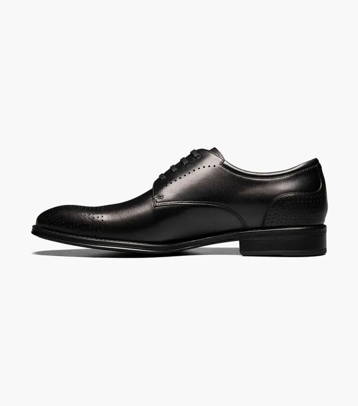 Men Amelio Perf Cap Toe Oxford Black Florsheim Dress Shoes