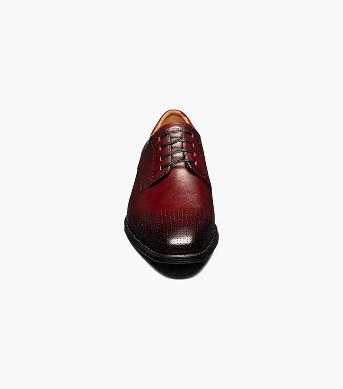 Men Amelio Perf Cap Toe Oxford Burgundy Florsheim Dress Shoes