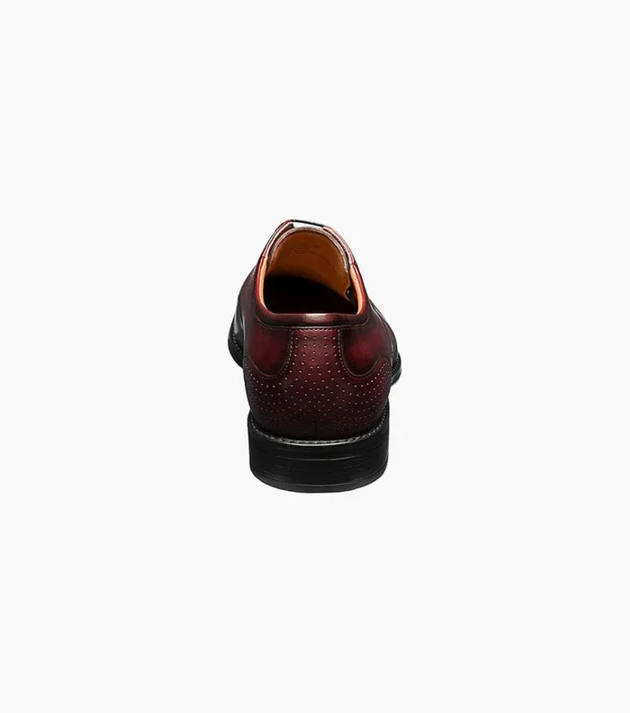 Men Amelio Perf Cap Toe Oxford Burgundy Florsheim Dress Shoes