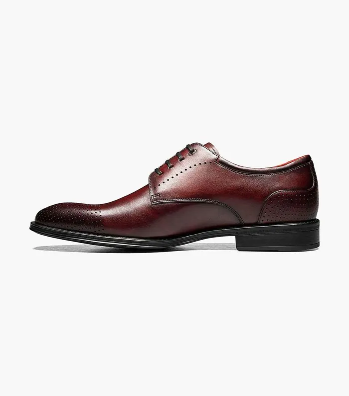Men Amelio Perf Cap Toe Oxford Burgundy Florsheim Dress Shoes