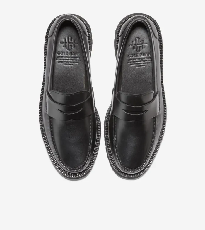 Men American Classics Penny Loafer Black Cole Haan Loafers and Drivers