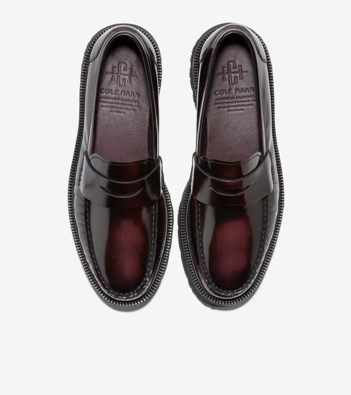 Men American Classics Penny Loafer Deep Burgundyblack Cole Haan Loafers and Drivers