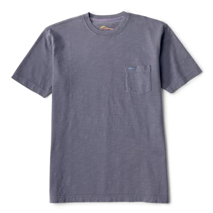 Men Anglerrsquos Pocket TShirt Washed Navy Orvis Shirts