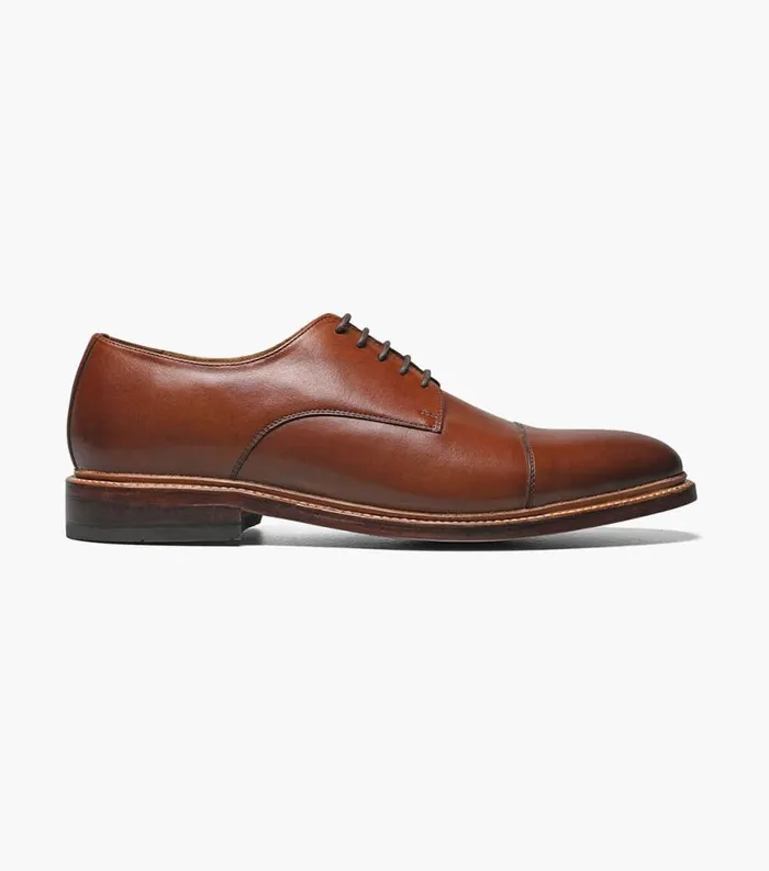 Men Annuity Cap Toe Oxford Cognac Florsheim Dress Shoes