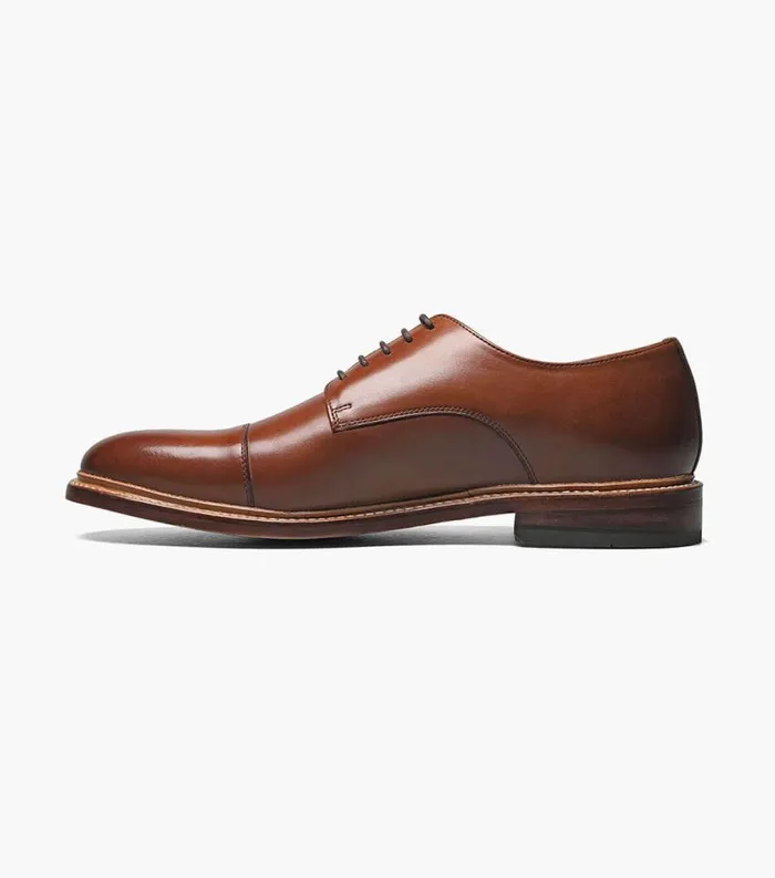 Men Annuity Cap Toe Oxford Cognac Florsheim Dress Shoes