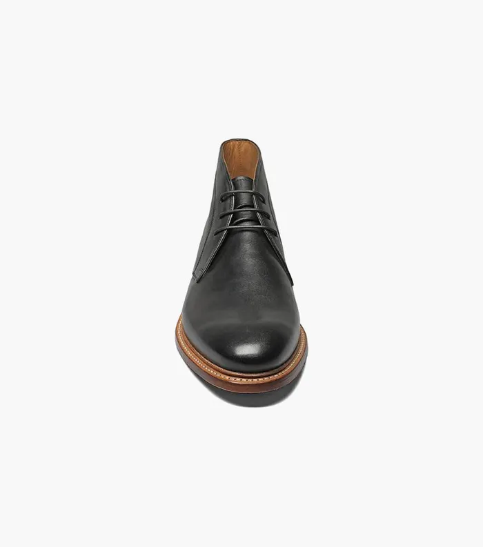 Men Annuity Plain Toe Chukka Boot Black Florsheim Dress Shoes