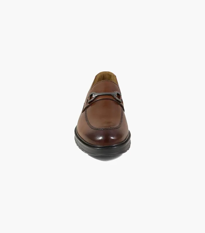 Men Astor Moc Toe Bit Loafer Cognac Florsheim Dress Shoes
