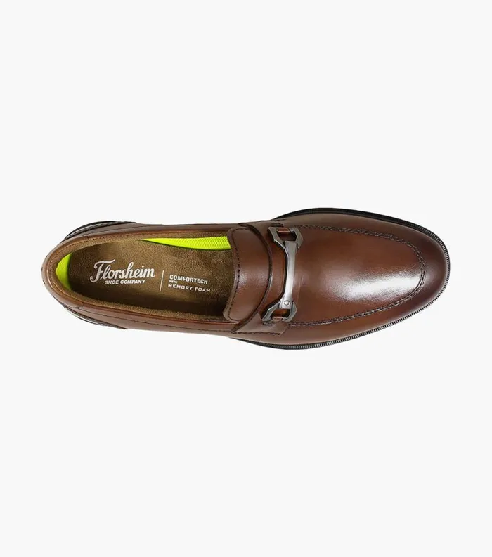 Men Astor Moc Toe Bit Loafer Cognac Florsheim Dress Shoes