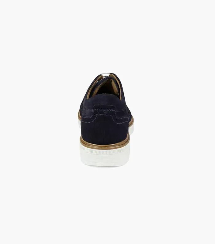 Men Astor Wingtip Oxford Navy Suede Florsheim Dress Shoes