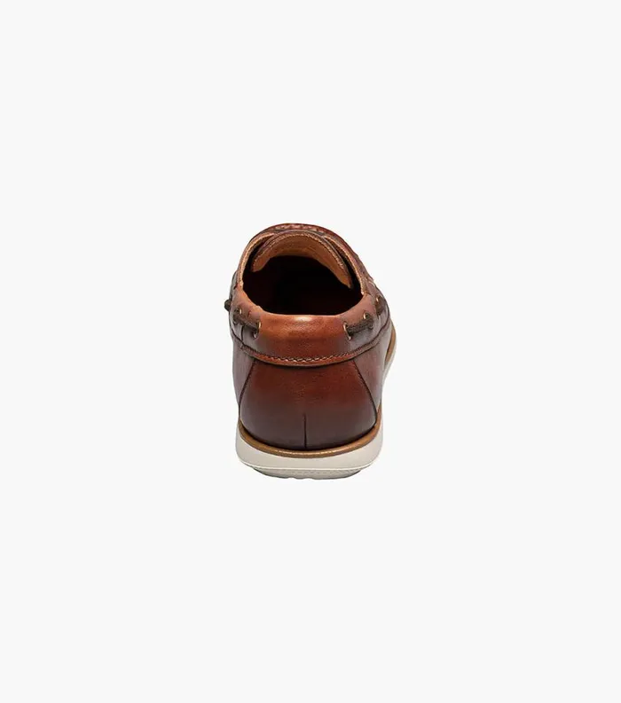 Men Atlantic Moc Toe Boat Shoe Cognac Florsheim Casual Shoes