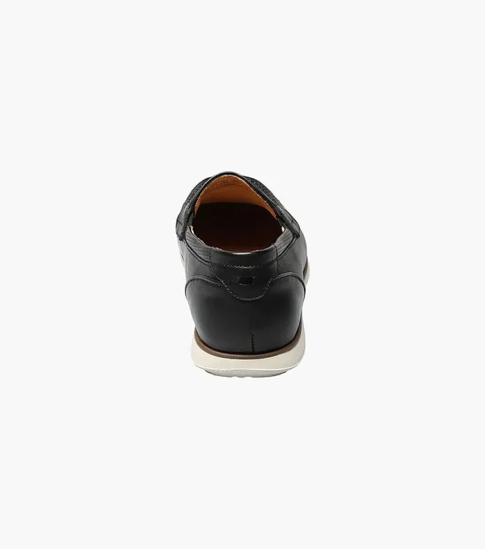 Men Atlantic Moc Toe Penny Loafer Black Florsheim Casual Shoes