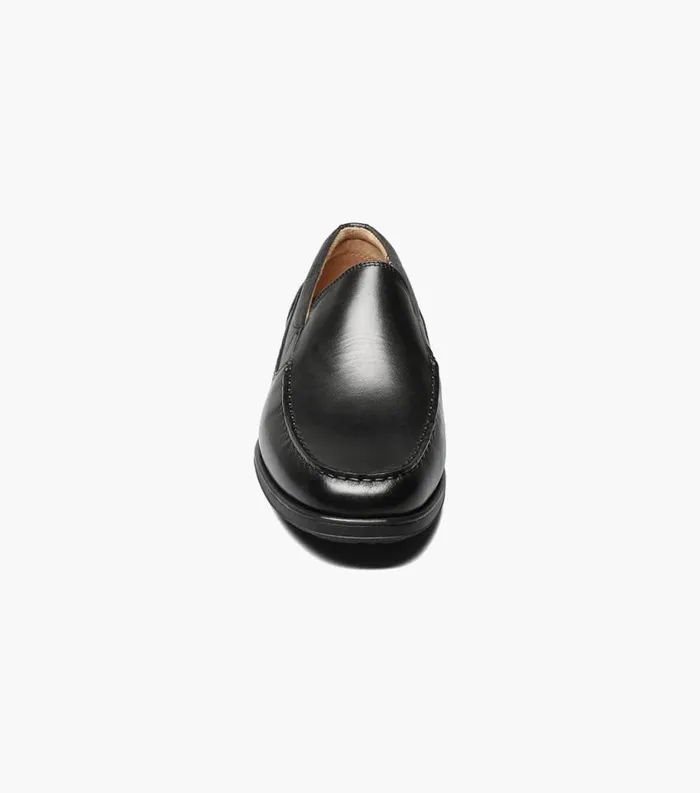 Men Atlantic Moc Toe Venetian Slip On Black Florsheim Casual Shoes