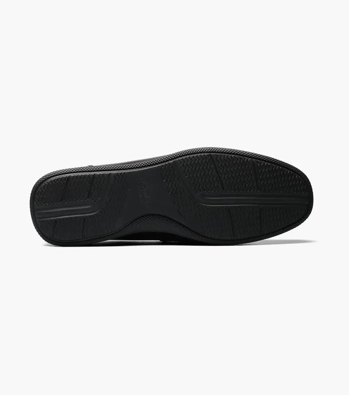 Men Atlantic Moc Toe Venetian Slip On Black Florsheim Casual Shoes