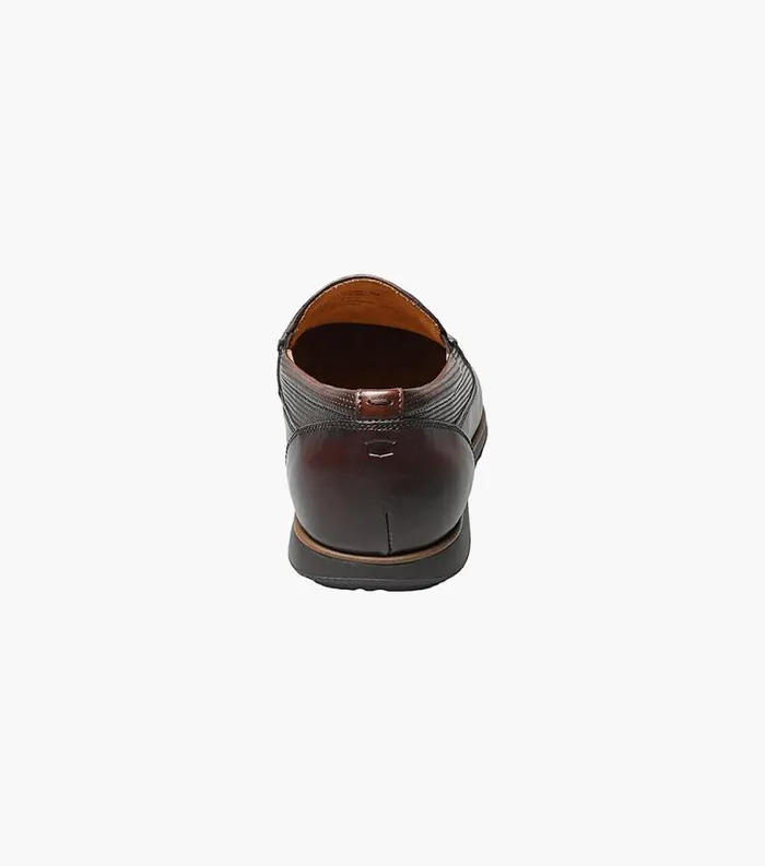 Men Atlantic Moc Toe Venetian Slip On Brown Florsheim Casual Shoes