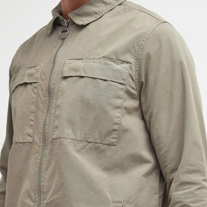 Men Barbourreg Glendale Overshirt Dusty Green Orvis Shirts