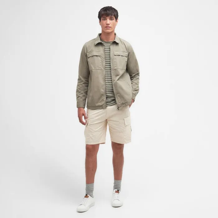 Men Barbourreg Glendale Overshirt Dusty Green Orvis Shirts
