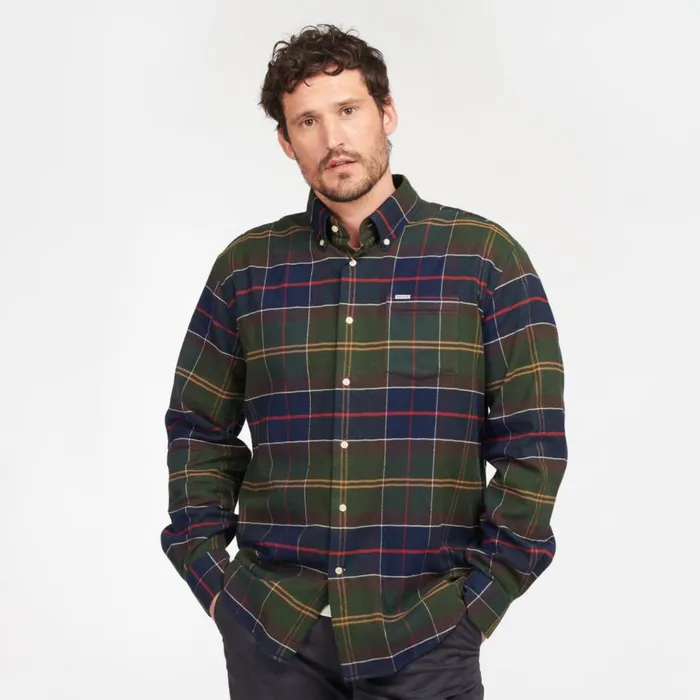 Men Barbourreg Hogside Tartan Regular Fit Shirt Classic Tartan Orvis Shirts