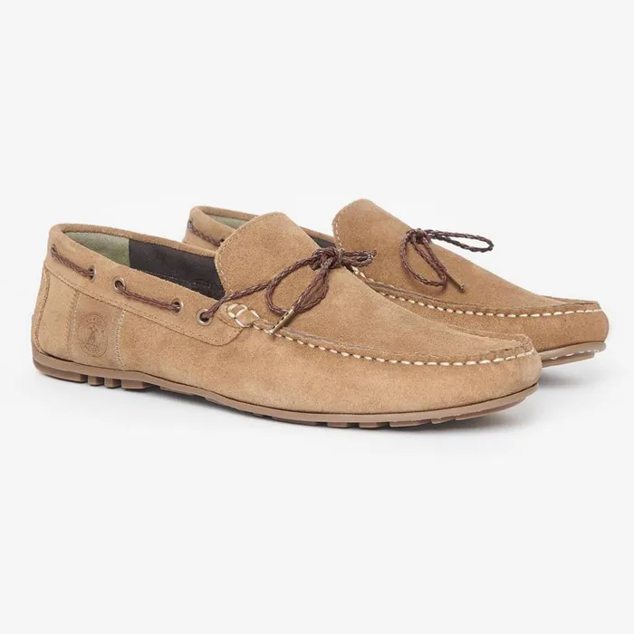 Men Barbourreg Jenson Driving Shoes Taupe Suede Orvis Shoes