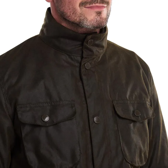 Men Barbourreg Ogston Wax Jacket Olive Orvis Jackets