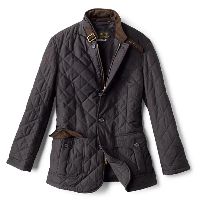 Men Barbourreg Quilted Lutz Jacket Navy Orvis Jackets