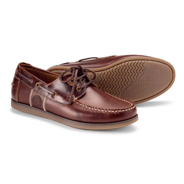 Men Barbourreg Wake Boat Shoes Mahogany Orvis Shoes