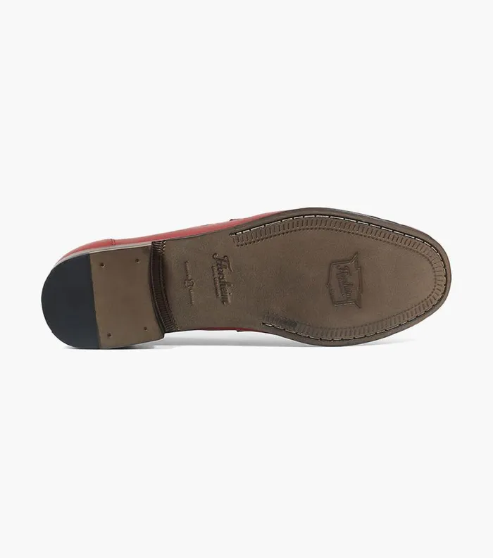 Men Beaufort Moc Toe Penny Loafer Red Florsheim Dress Shoes