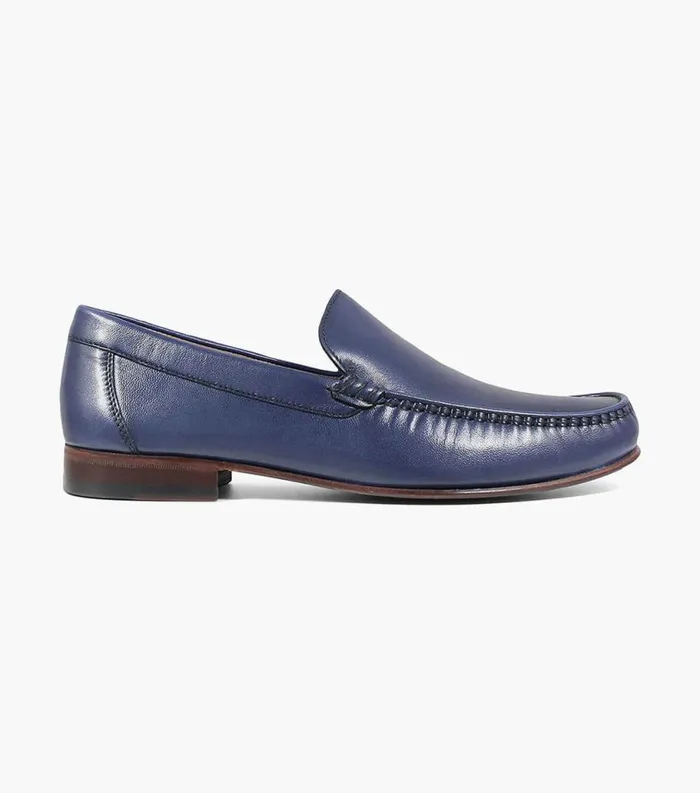 Men Beaufort Moc Toe Venetian Loafer Navy Florsheim Dress Shoes