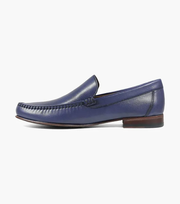 Men Beaufort Moc Toe Venetian Loafer Navy Florsheim Dress Shoes