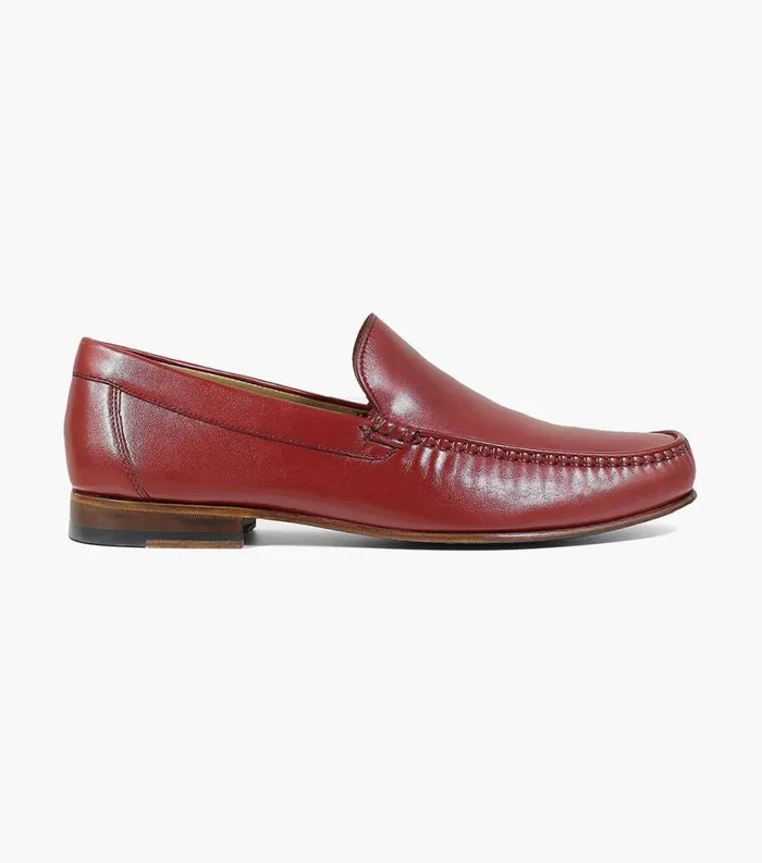 Men Beaufort Moc Toe Venetian Loafer Red Florsheim Dress Shoes