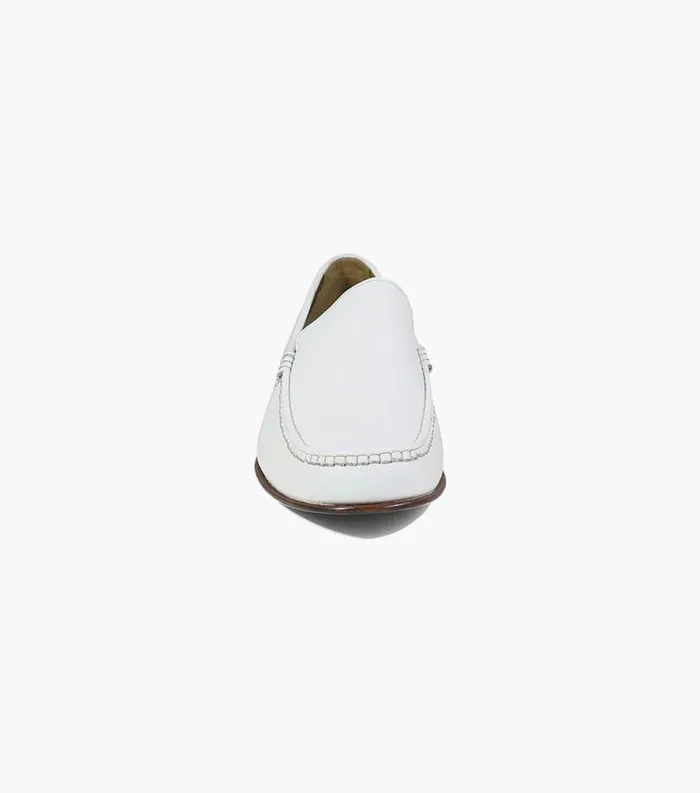 Men Beaufort Moc Toe Venetian Loafer White Florsheim Dress Shoes