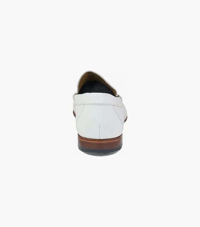 Men Beaufort Moc Toe Venetian Loafer White Florsheim Dress Shoes