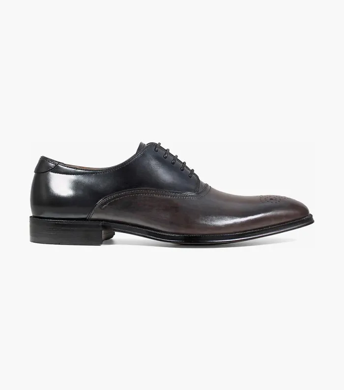 Men Belfast Medallion Toe Oxford Gray Multi Florsheim Dress Shoes
