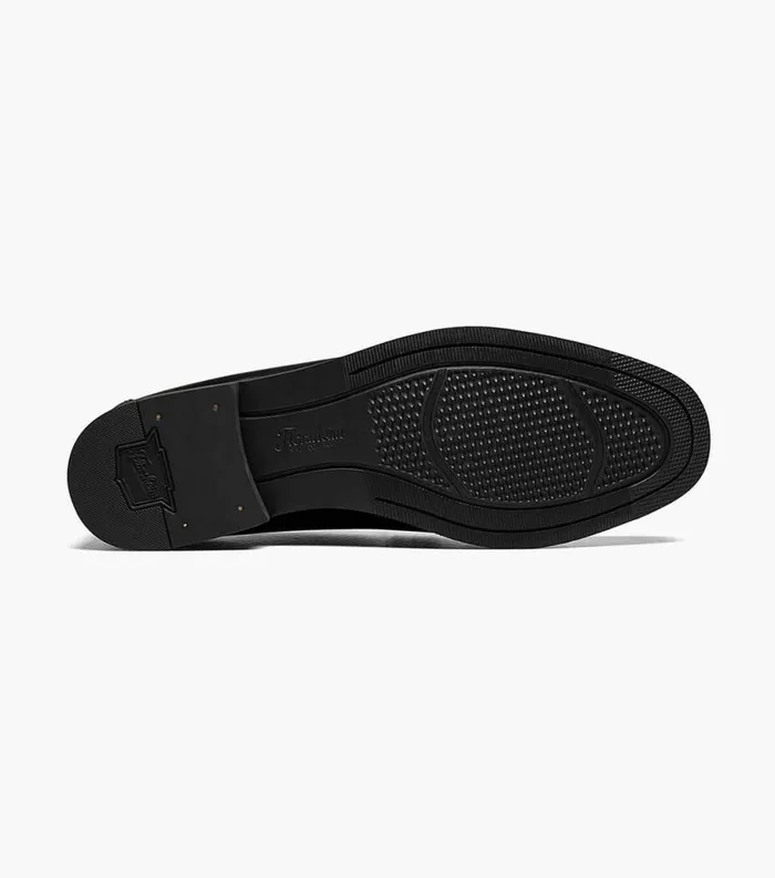 Men Berkley Flex Moc Toe Penny Loafer Black Smooth Florsheim Dress Shoes