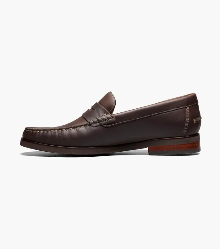 Men Berkley Flex Moc Toe Penny Loafer Brown Ch Florsheim Dress Shoes