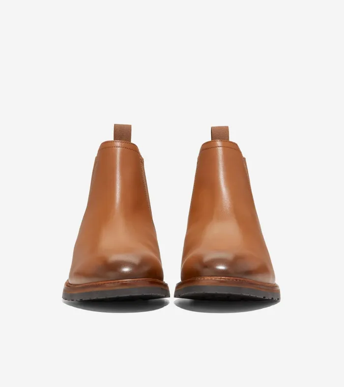 Men Berkshire Lug WaterResistant Chelsea Boot British Tan Cole Haan Boots