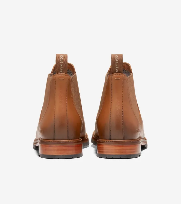 Men Berkshire Lug WaterResistant Chelsea Boot British Tan Cole Haan Boots